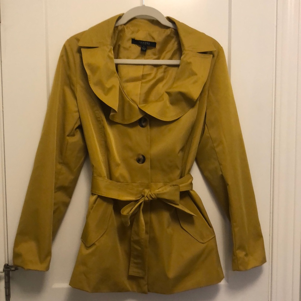 Sandro Studio W LG gold Trench coat with waist tie